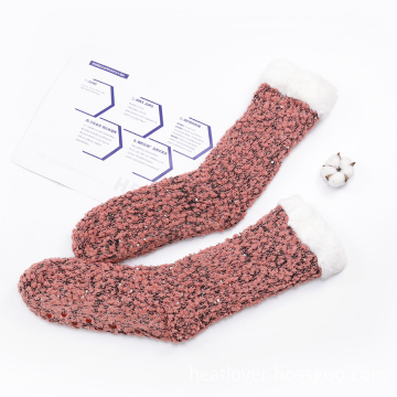 fleece thickened lamb fleece mid-length socks